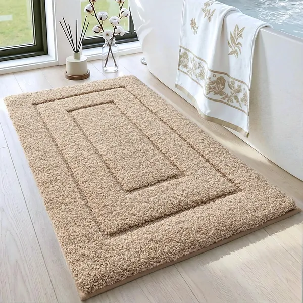 DEXI Alfombra Baño 40x60cm gris antideslizante