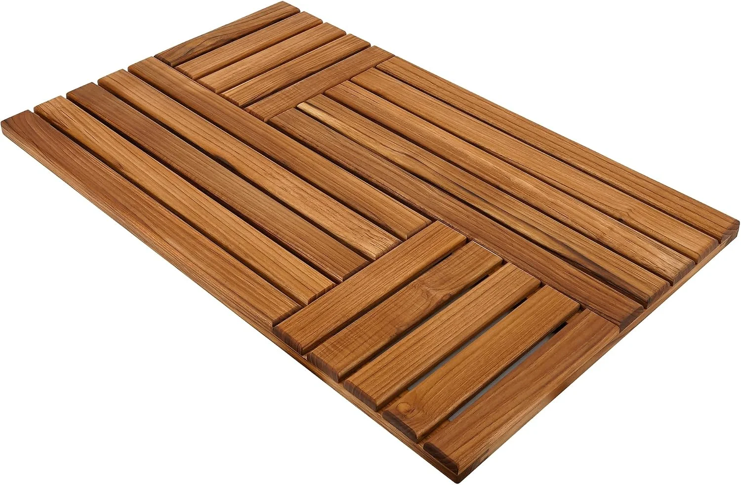 Utoplike Alfombra de Baño Grande de Madera de Teca 81x51 cm